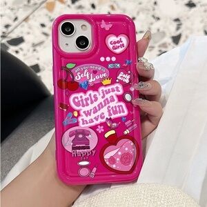 Pink Fun Design I Phone 13 Case